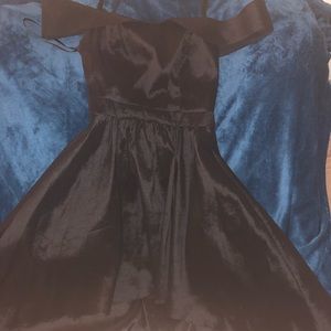 Beautiful black high-low homecoming dress.